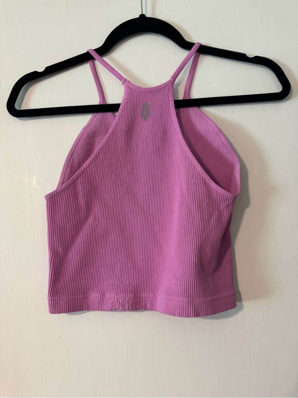 Free People Pink Ribbed Halter Tank - Picture 3 of 4